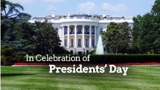 In Celebration of Presidents Day, the White House.