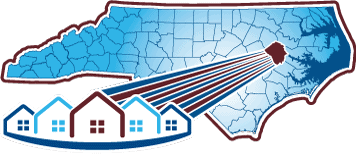 Map showing the location of Greenville within the state of North Carolina