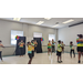 Children standing in their rows and getting ready to dance. 